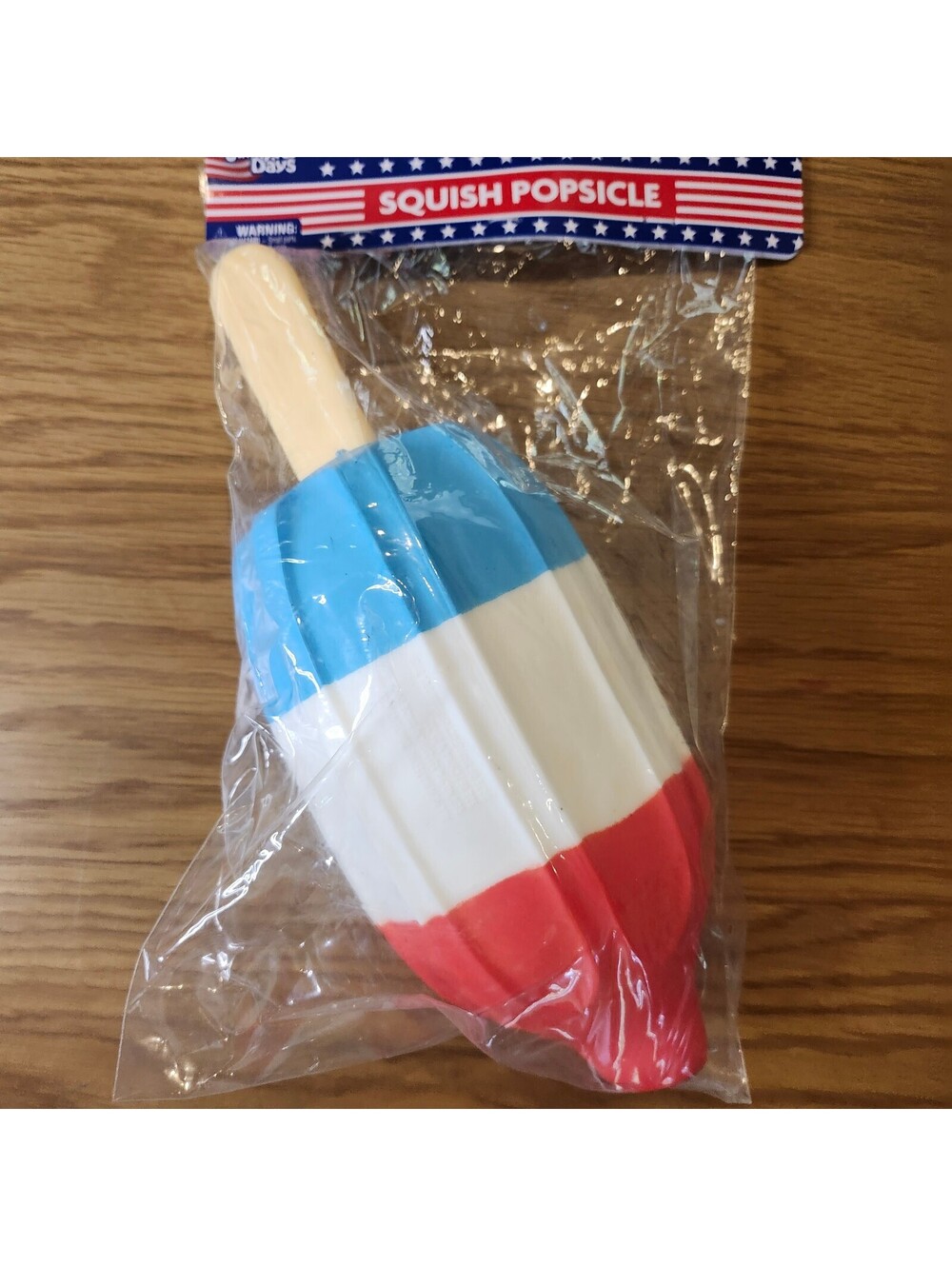 Squish bombpop Popsicle Red White Blue Squishy Toy